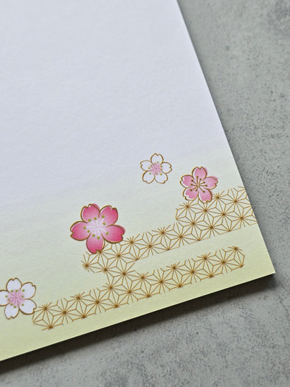 Origami Cranes and Cherry Blossoms Notepad