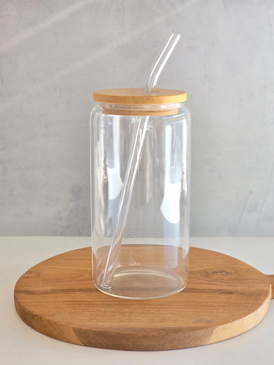 Personalised Glass Cup – Custom Design