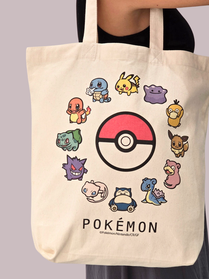 Pokémon Ball B-SIDE LABEL Tote Bag (Imported from Japan)