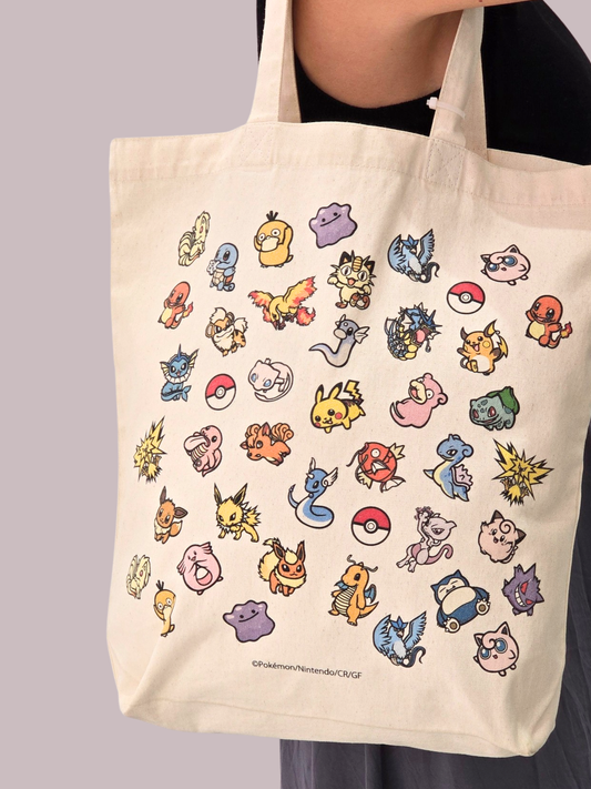 Pokémon Characters B-SIDE LABEL Tote Bag (Imported from Japan)