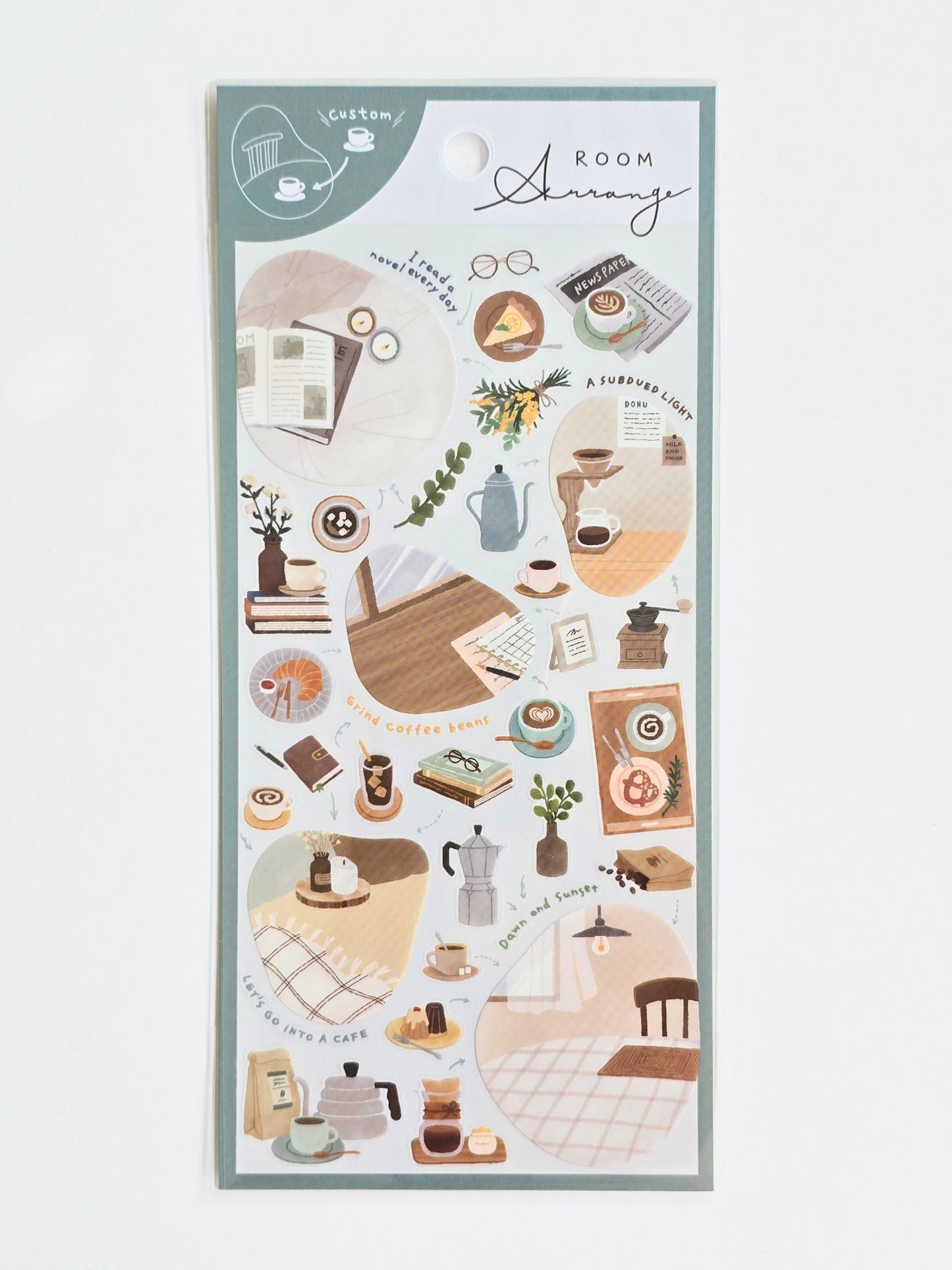 Room Arrange Sticker Sheet – Coffee & Café