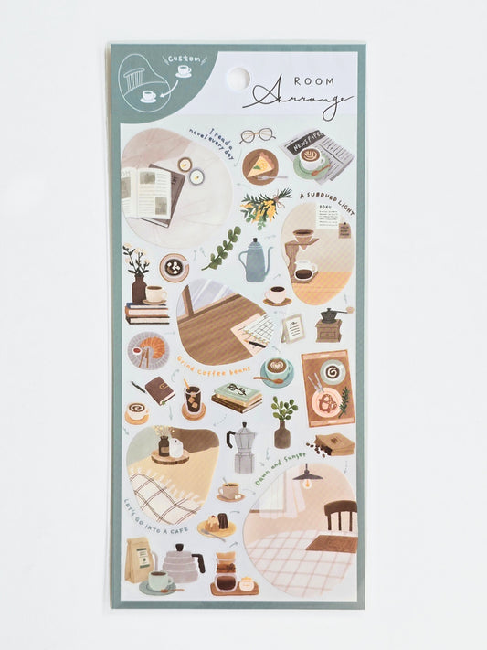 Room Arrange Sticker Sheet – Coffee & Café