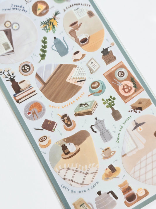 Room Arrange Sticker Sheet – Coffee & Café