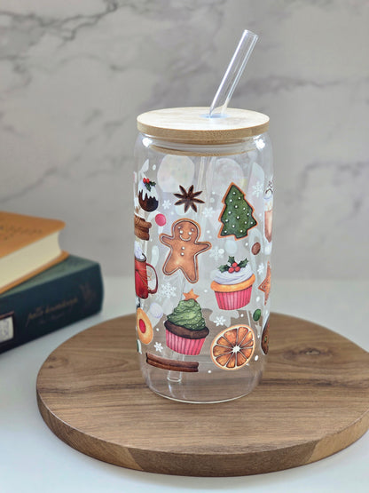 Sweet Christmas Magic Glass Cup