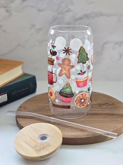 Sweet Christmas Magic Glass Cup