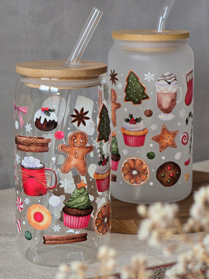 Sweet Christmas Magic Glass Cup