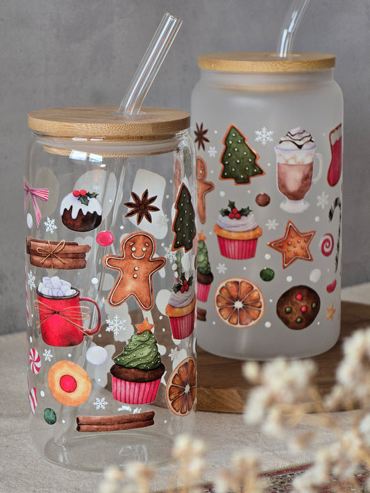 Sweet Christmas Magic Glass Cup