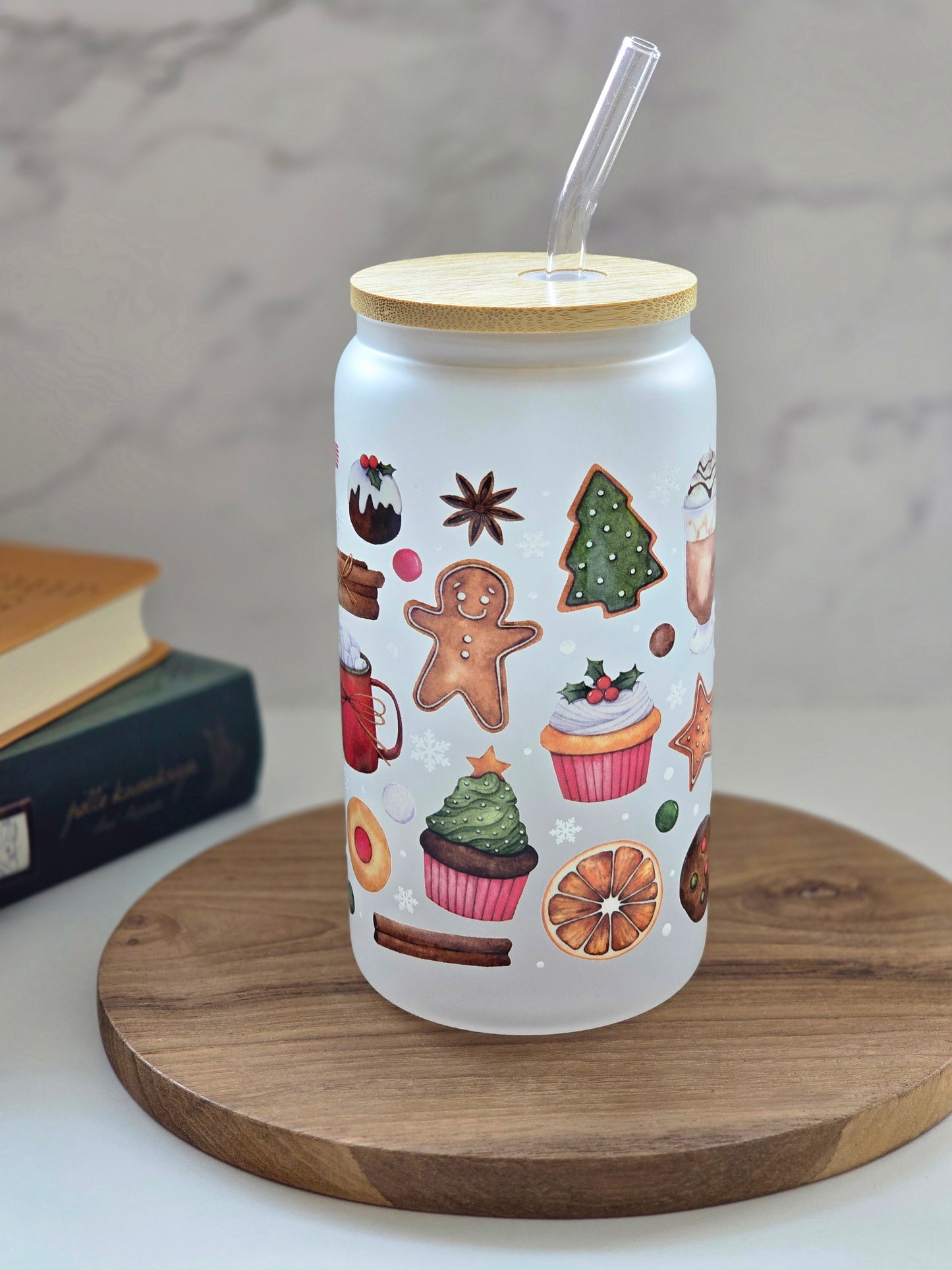 Sweet Christmas Magic Glass Cup