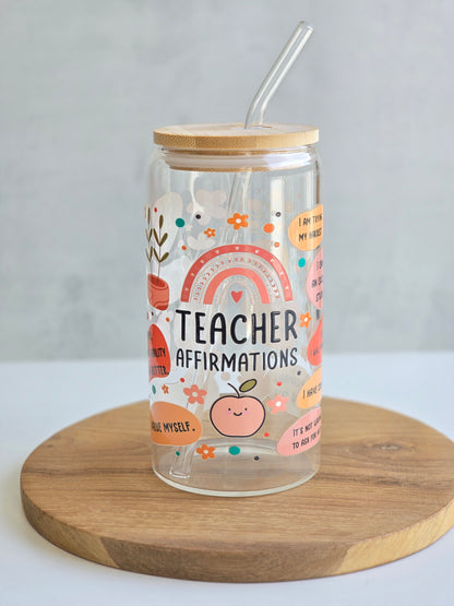 'Teacher Affirmations' Regenbogen-Tasse