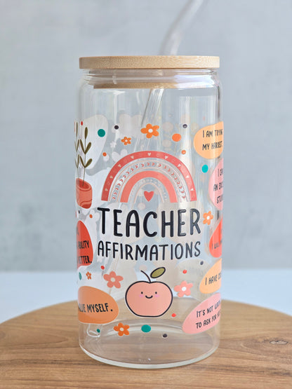 'Teacher Affirmations' Regenbogen-Tasse