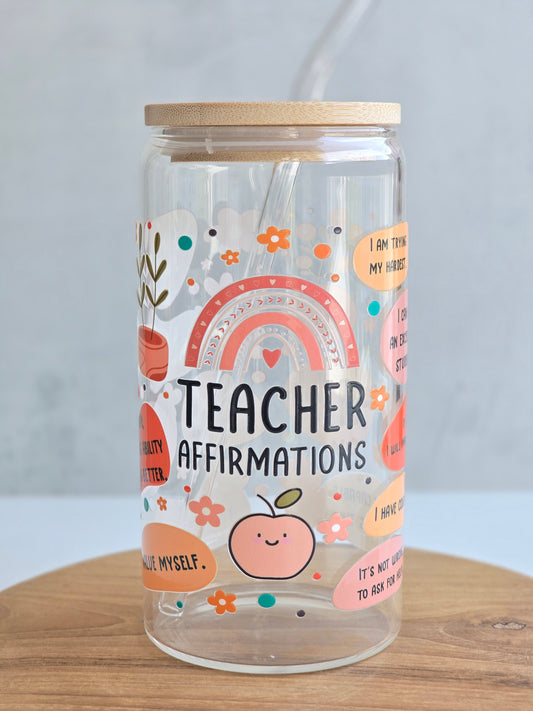 'Teacher Affirmations' Rainbow Cup