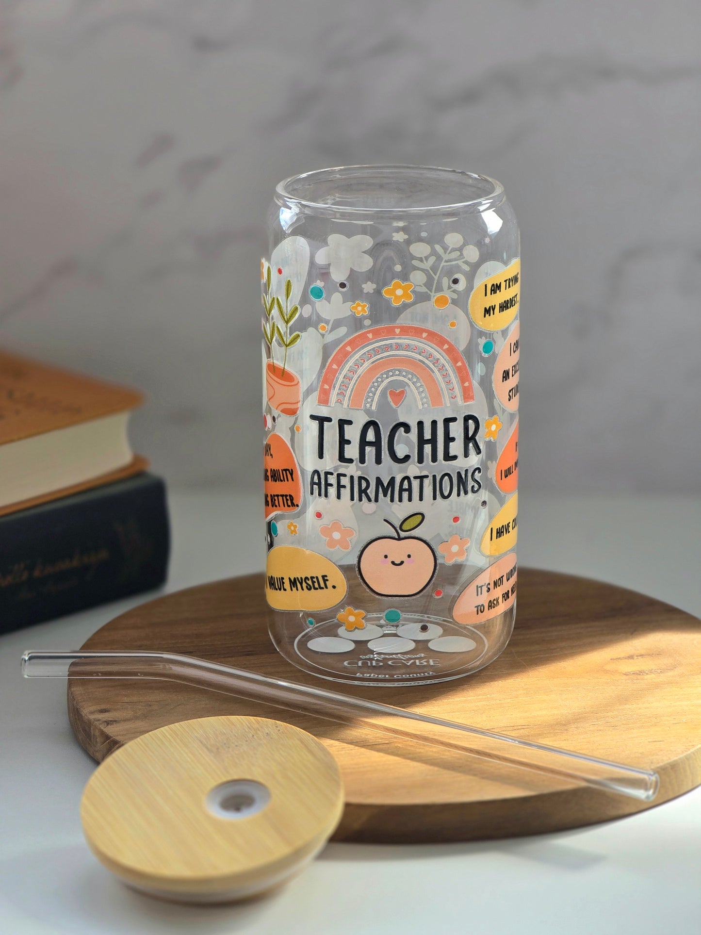 'Teacher Affirmations' Regenbogen-Tasse