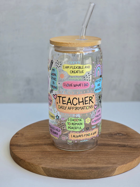 'Teacher Daily Affirmations' Cute Becher
