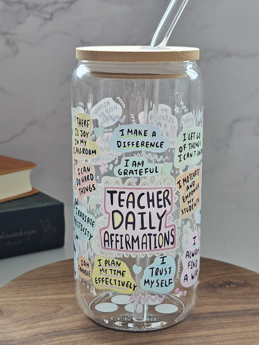 Tasse 'Teacher Daily Affirmations' Amusante