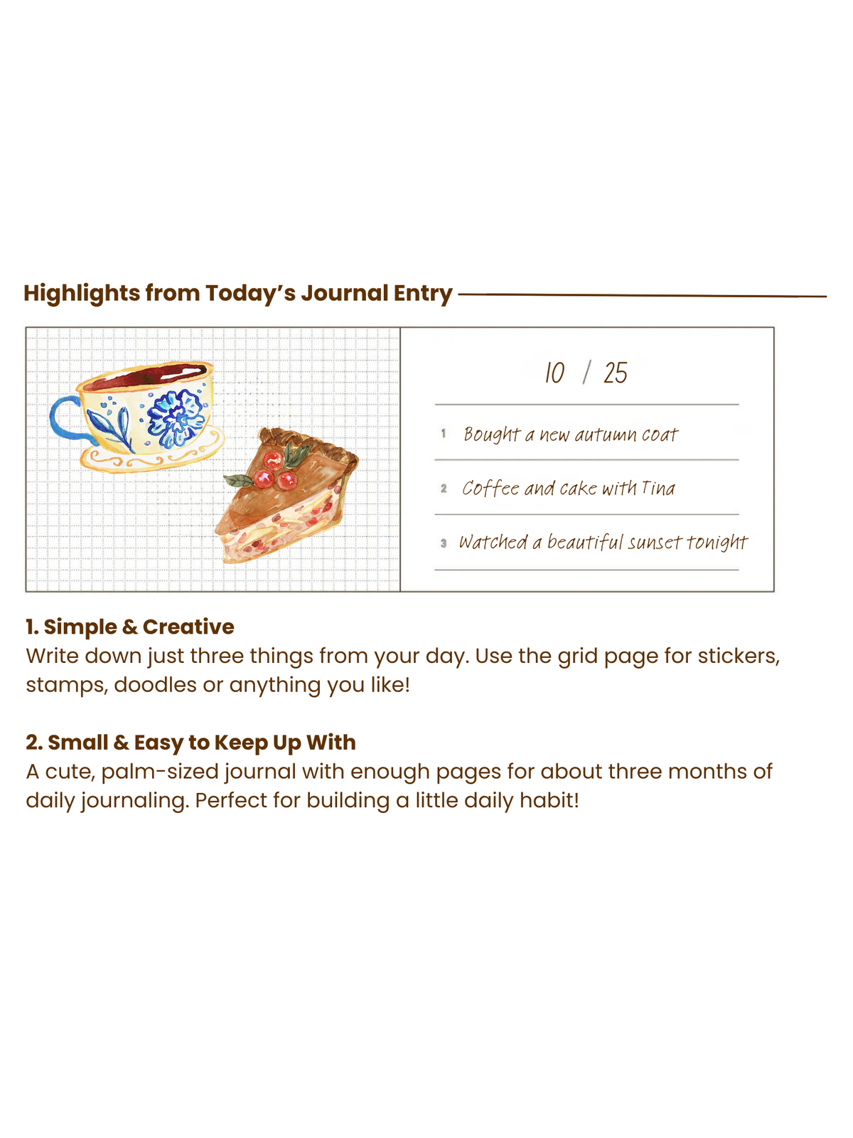 Daigo Easy Journal 3 Things – Chat & Panda