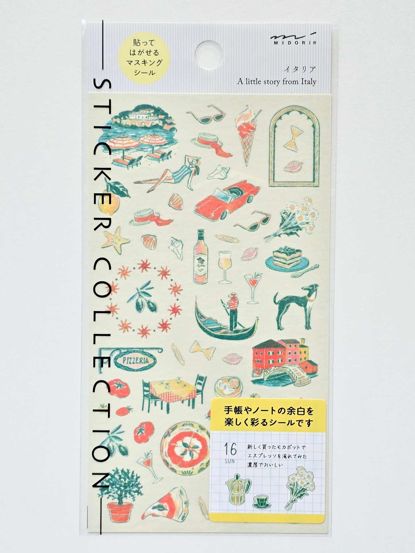 Midori Travel Story Sticker Collections – Italy, France, Japan & UK