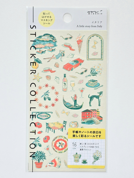 Midori Travel Story Sticker Collections – Italy, France, Japan & UK