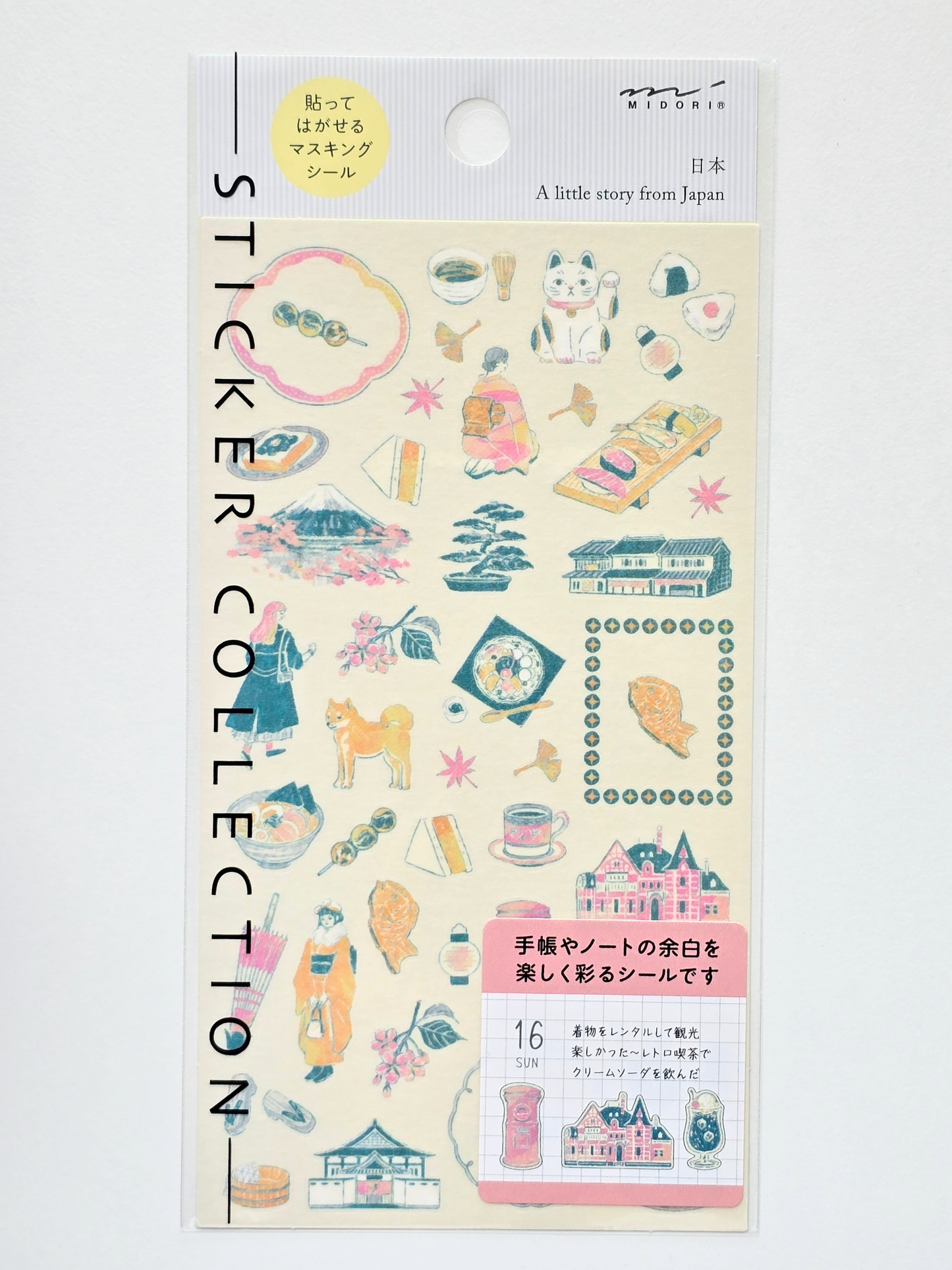 Midori Travel Story Sticker Collections – Italy, France, Japan & UK