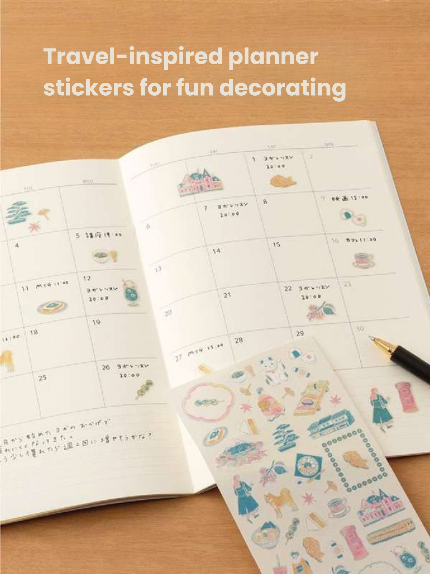 Midori Travel Story Sticker Collections – Italy, France, Japan & UK