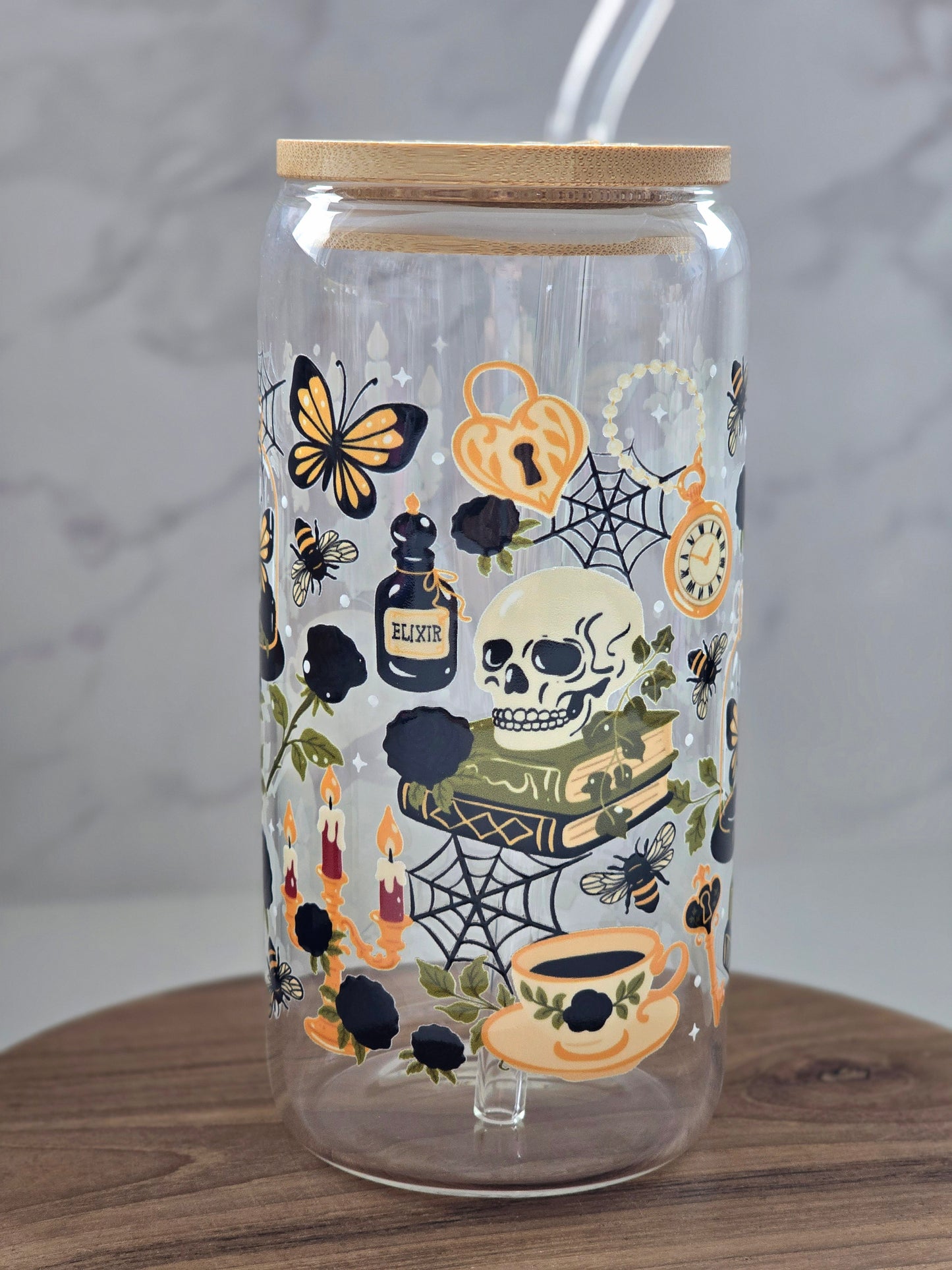 Witches Study Glasbecher